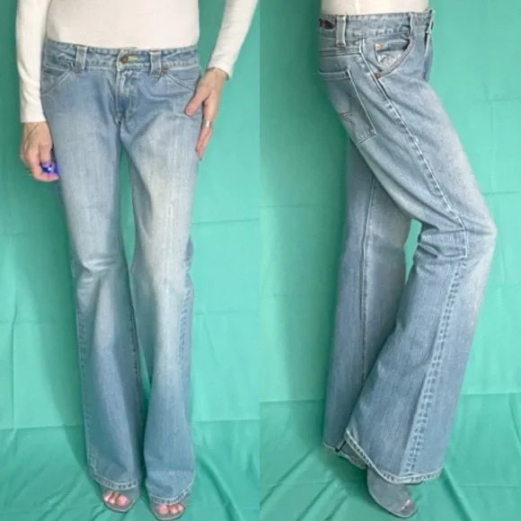 Reo Starr Flare vintage jeans Sz 27 - Picture 5 of 17